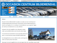 Tablet Screenshot of occasioncentrumbloemendal.nl